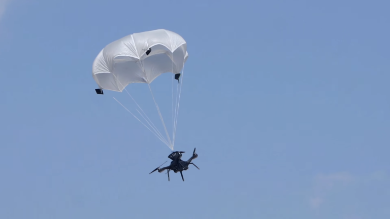 parazeroa paraquedas drones