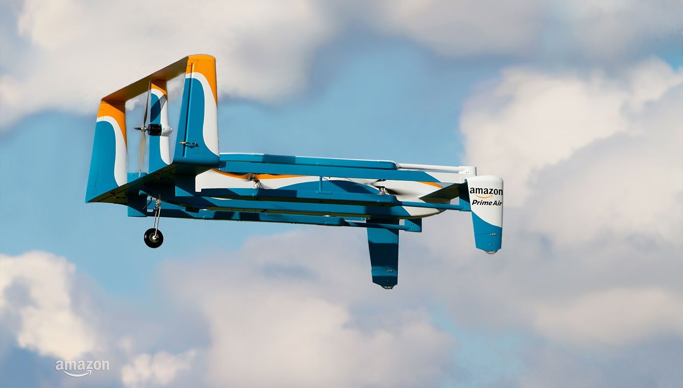 Amazon testa drones