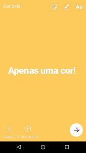 Instagram Stories: Pintar o ecrã todo da mesma cor