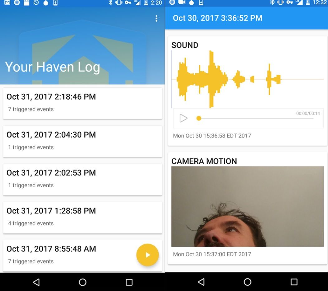 Haven App Log