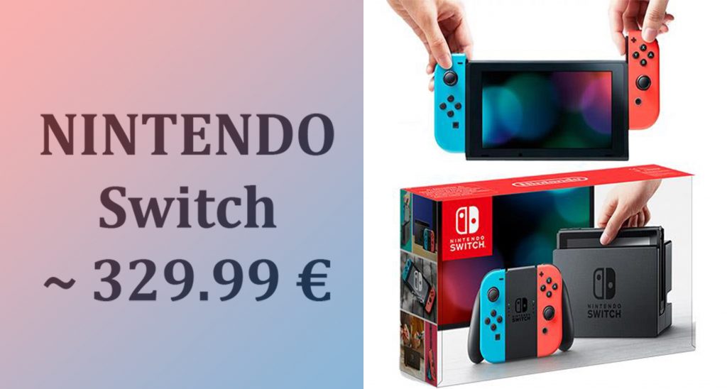 Consola Nintendo Switch 32 GB inclui Conjunto Comandos Joy Con Azul Neon Vermelho Neon Esquerdo Direito