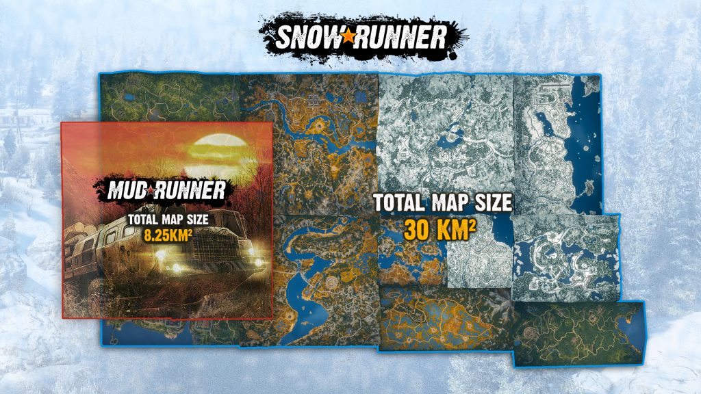 MudRunner v SnowRunner Map Comparison