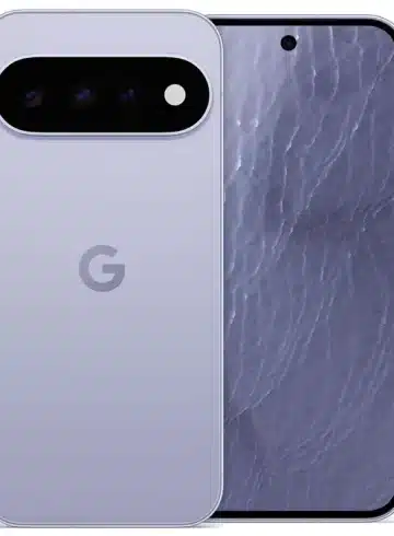 Google Pixel 11 em Frost, visto de frente e de trás