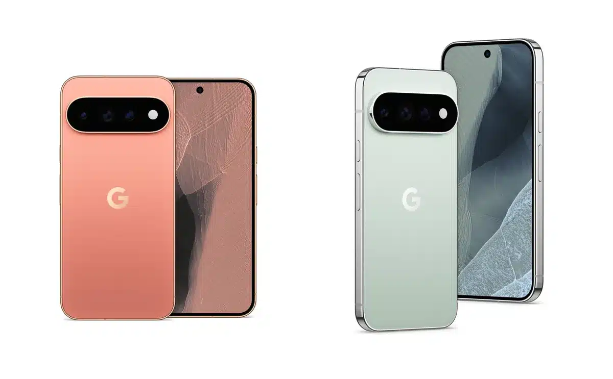 Google Pixel 11 Pro e Pixel 11 Pro XL nas cores Canyon e Fog