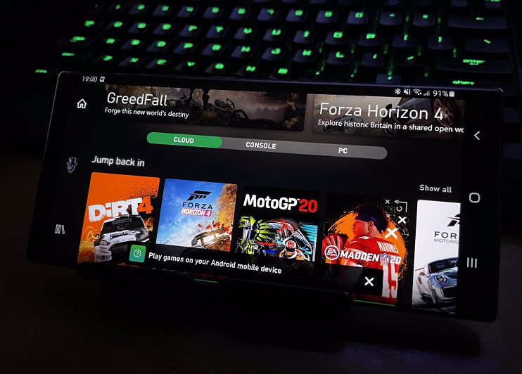 xCloud Note 20 Ultra