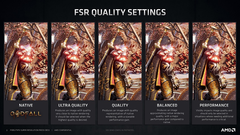 AMD FSR optimal setting 4K Ultra 1440p Godfall 2
