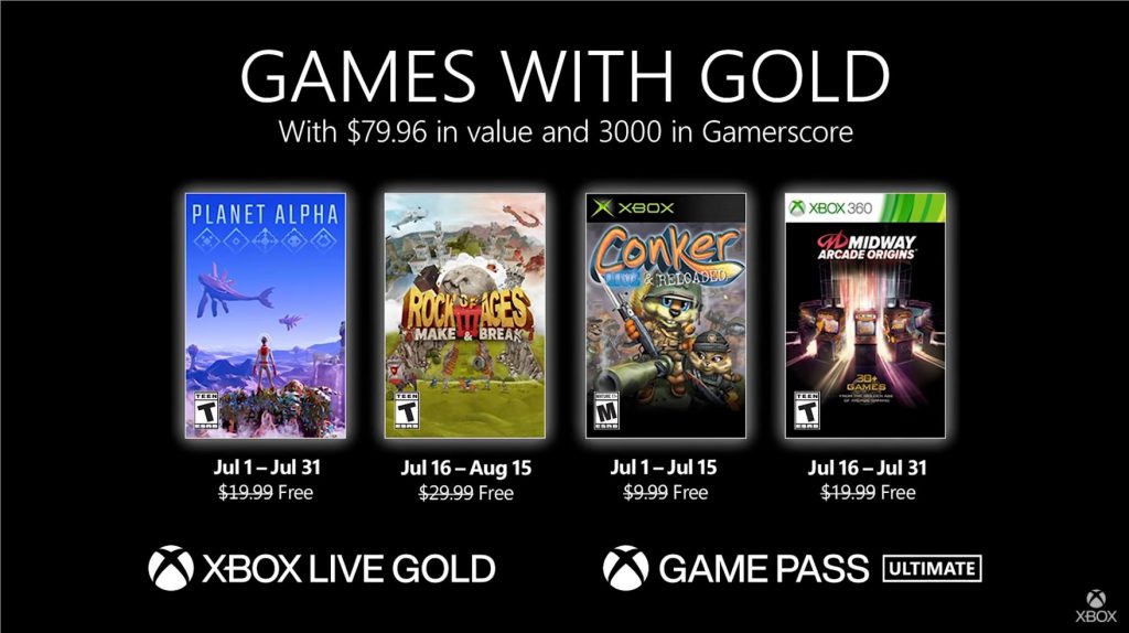 games with gold julho 2021