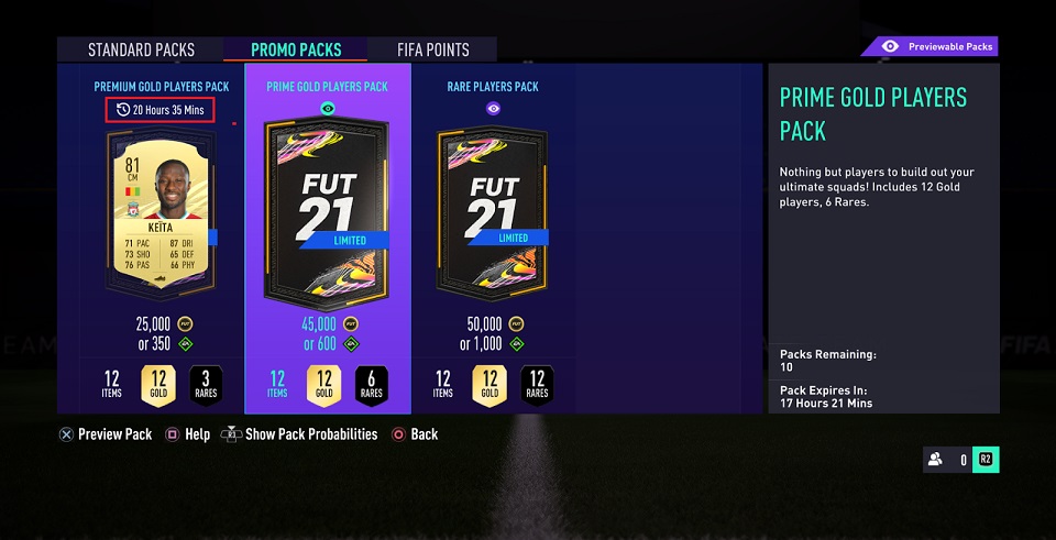 FIFA 21 Ultimate Team Preview Pack