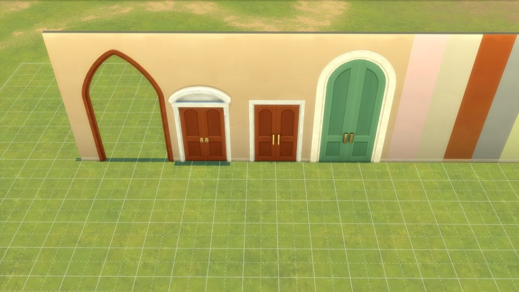 doors and wallpaper