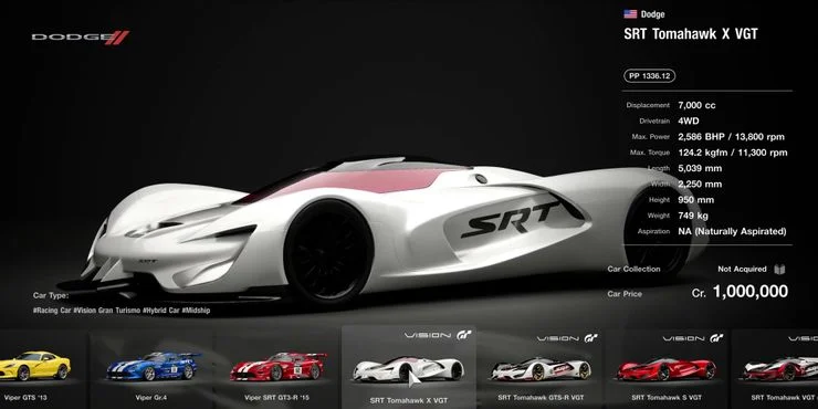 gran turismo 7 fastest cars 01 srt tomahawk x vgt