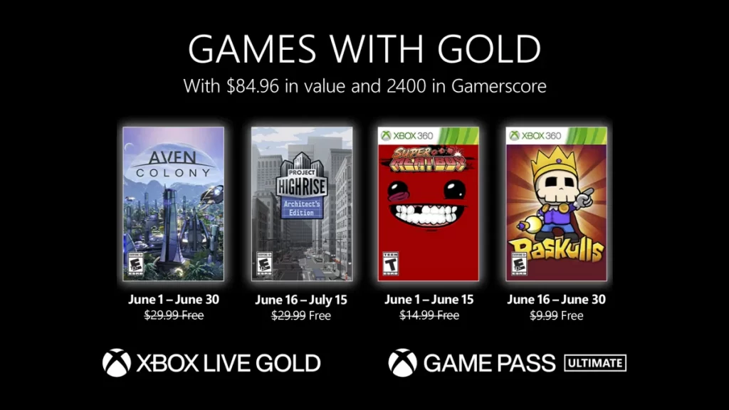 Games with Gold Junho 2022