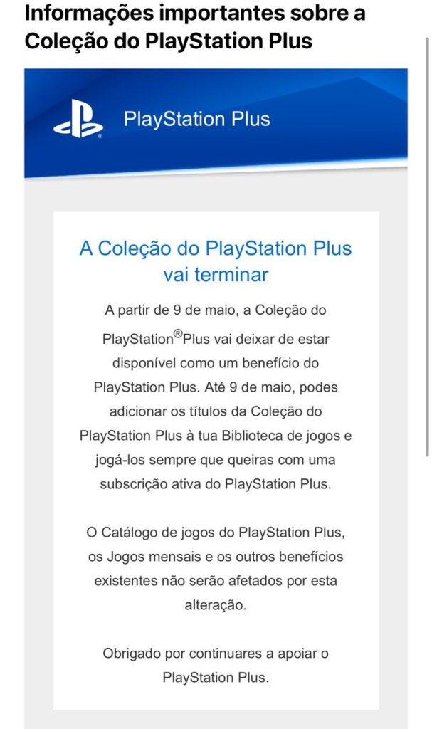 Coleção PlayStation Plus
