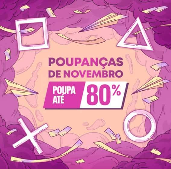 PlayStation Promoções poupança de novembro jogos baratos