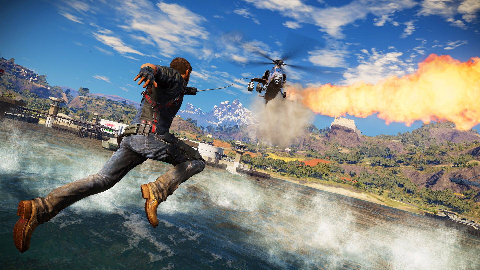 Just Cause 3, o jogo que quase fez o grupo 3DM desistir. #Crédito: Avalanche Studios