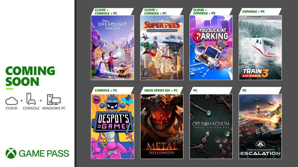 jogos xbox game pass setembro 2022